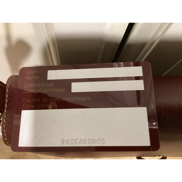 Cartier Crossbody Bag Leather Shoulder Bag Burgundy Designer Purse - Picture 10 of 16